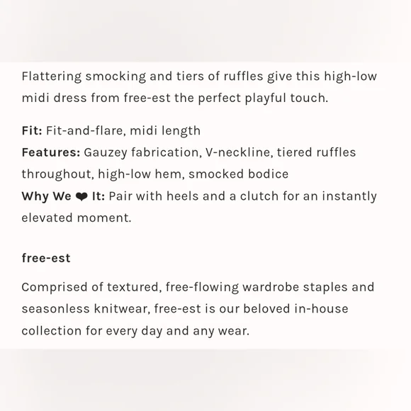 Free People Sunsational Midi Dress In Ivory - Picture 5 of 5